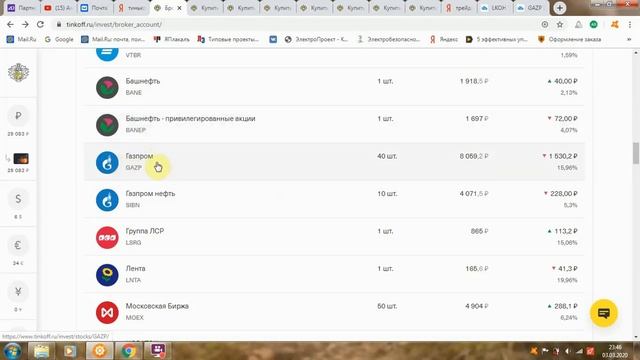 Обзор портфеля 03.03.2020. смотреть онлайн