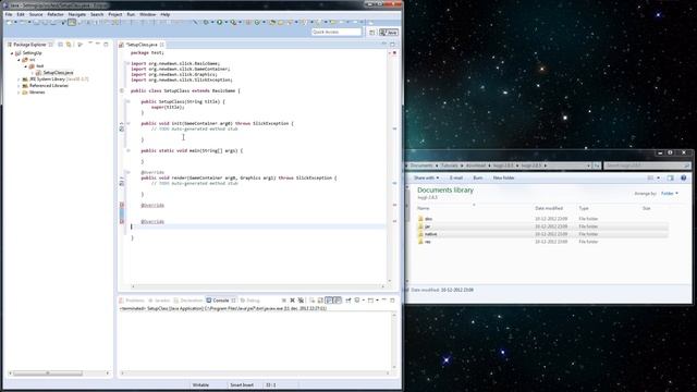 Slick2D Tutorial - Setting up and BasicGame смотреть онлайн
