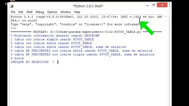 PYTHON PANDAS 00006 2 usando PIVOT TABLE funcion MODE y NUMPY смотреть онлайн