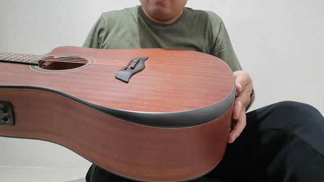 Deviser LS-550 All Mahogany Acoustic-Electric Guitar with Beveled Armrest смотреть онлайн