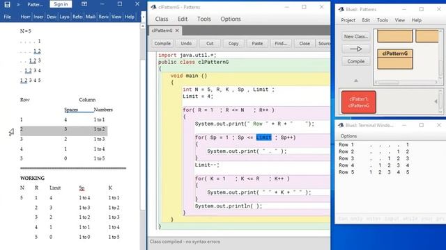 Java Patterns with leading spaces ; using nested loop G смотреть онлайн