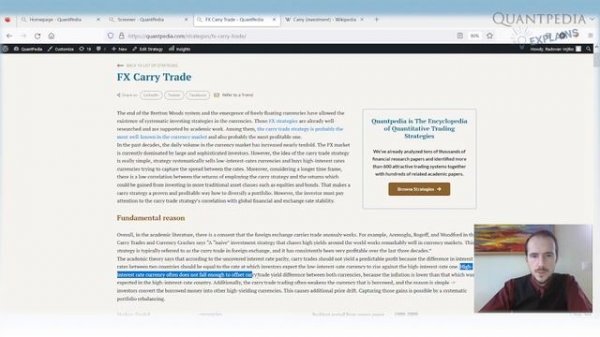 FX Carry Trading Strategy - Quantpedia Explains (Trading Strategies)