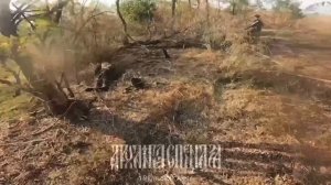 Заход бойцов ВС РФ на опорник ВСУ /Entering of the Russian squad on AFU position