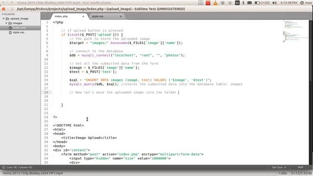How to upload image to MySQL database and display it using php YouTube смотреть онлайн