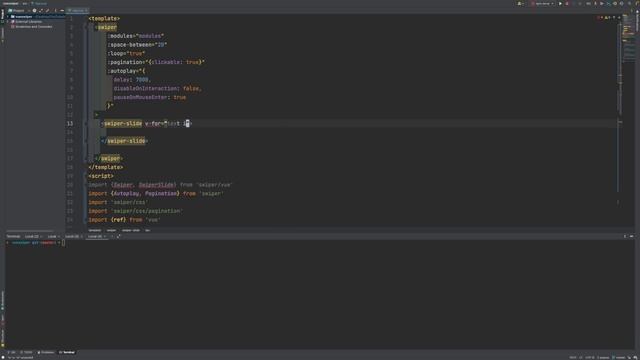 SWIPER SLIDER - VUE3 COMPOSITION API, SWIPER.JS, TAILWINDCSS