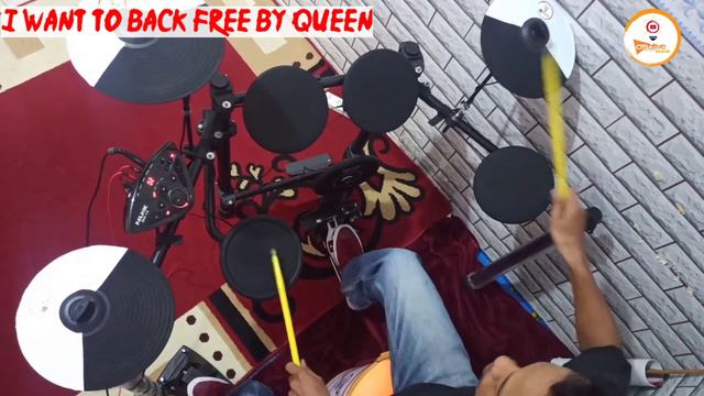 Queen - I Want to Back Free ( Drum Cover) Nux Dm 1x смотреть онлайн