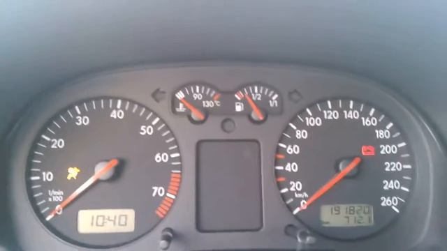 Golf IV 1.6 SR 74 KW (101 KM) AKL Odpalanie/Launch/Cold Start -8°C 5 Days Off