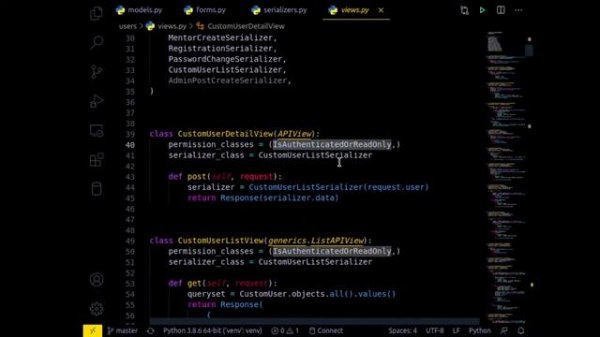Прямая трансляция пользователя Python ITC