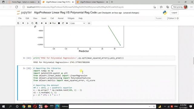 AlgoProfessor linear and polynomial regression смотреть онлайн