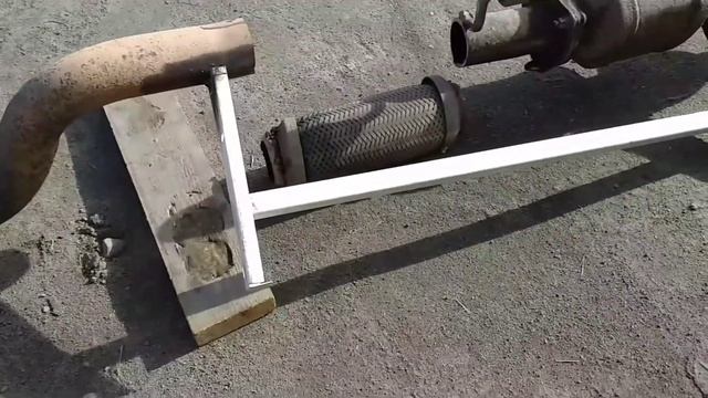 Опель Антара замена гофры выхлопной системы. смотреть онлайн