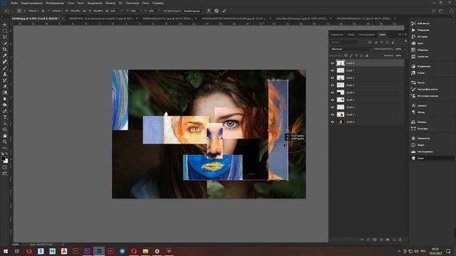 Как создать коллаж в фотошопе за 10 минут? | «Collage ART» in photoshop смотреть онлайн