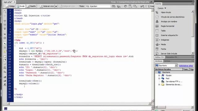 Laboratorio básico de SQL Injection modificando comportamiento de las consultas a través de una URL смотреть онлайн