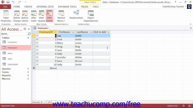 Access 2013 Tutorial Creating Data Macros Microsoft Training Lesson 18.5 смотреть онлайн