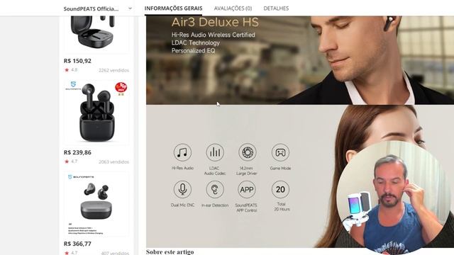 Soundpeats Air3 Deluxe HS - Lançamento - Esse fone promete!!! смотреть онлайн