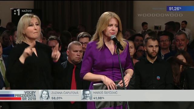 Voľby prezidenta SR 2019 | Zuzana Čaputová - vyjadrenie k 2. kolu | 31.3.2019 смотреть онлайн