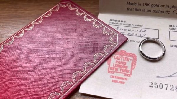 Cartier оригинал Кольцо