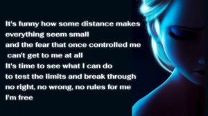 Let it go - (Frozen) {lyrics}