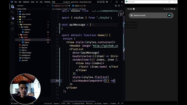[Passo a Passo] Como recriar a interface do Gmail com React Native? Aula 3/3 смотреть онлайн