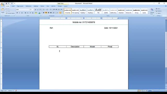 MS word-2 Make table in Microsoft Word смотреть онлайн