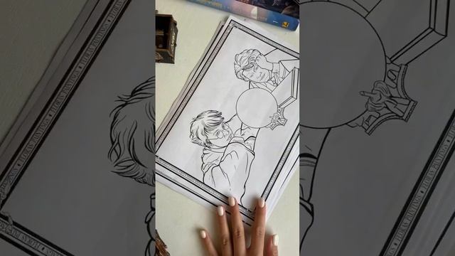 Раскраска по Гарри Поттеру✨ можно приобрести в PDF-формате в моем инстаграм: floras_paintings? смотреть онлайн
