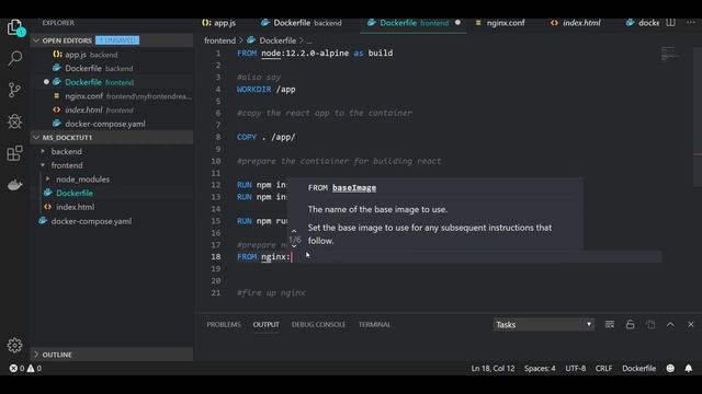 React app in docker serving on NGINX - Docker Beginner #8 смотреть онлайн