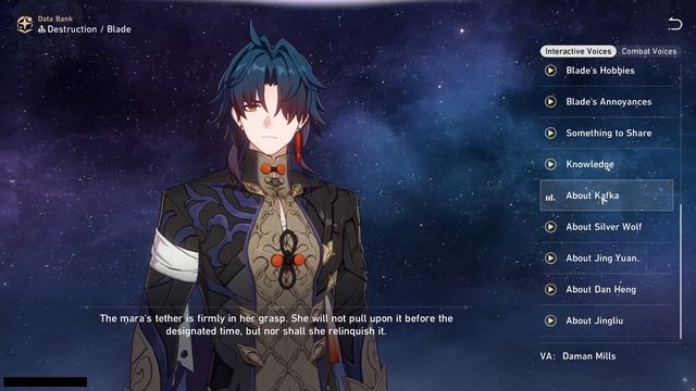 HONKAI: STAR RAIL - BLADE ALL VOICE LINES (ENGLISH) смотреть онлайн