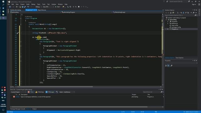 How to insert paragraph in document using C# and .Net! смотреть онлайн