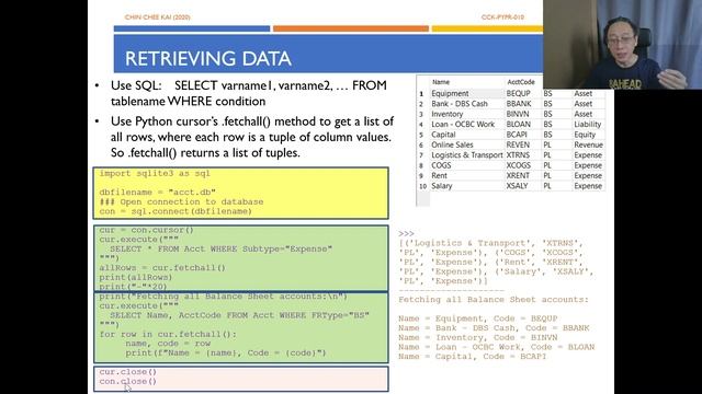 Python Programming - Python SQLite T04 - Retrieve, Sort, Search (Part 1/3) смотреть онлайн
