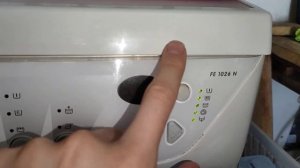Zanussi FE 1026 N - program overview and service mode