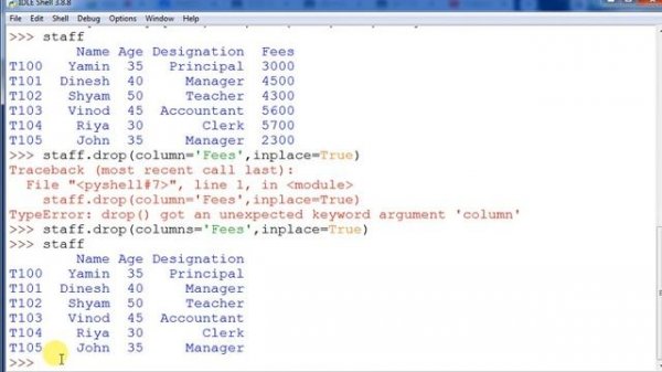 LIVE CLASS ON PYTHON PANDA DATAFRAME PRACTICAL SESSION