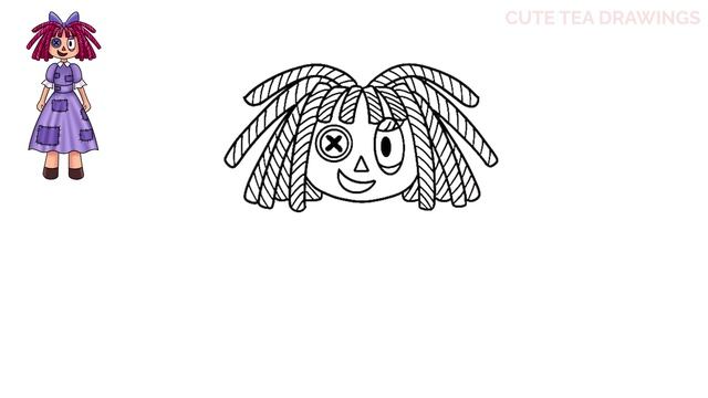 How To Draw Ragatha From The Amazing Digital Circus | Cute Easy Drawing Tutorial