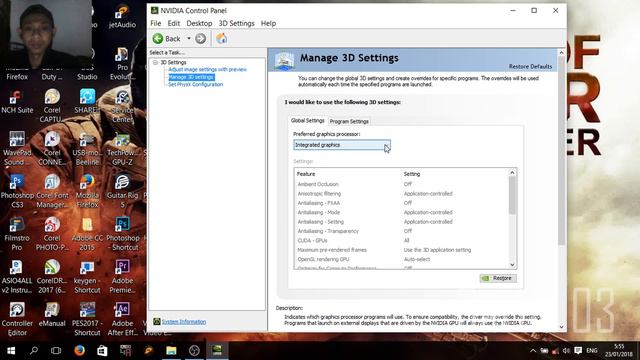 Cara Mengatasi Unable GPU Dan Unable VRAM Pes 2017