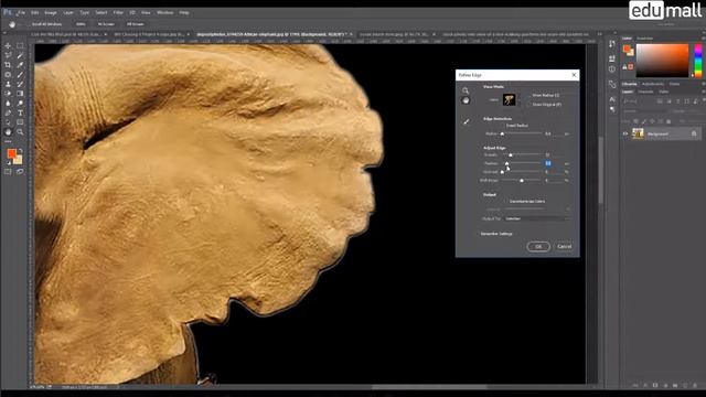 Học PHOTOSHOP online tiếng việt - Chỉnh sửa vùng chọn với refine edge смотреть онлайн