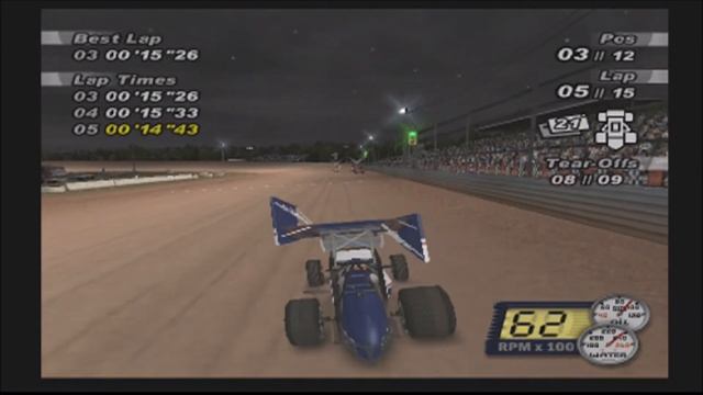 World of Outlaws Sprint Cars 2002 (PS2) - Career Mode EP03 "The Choke-Artist" смотреть онлайн