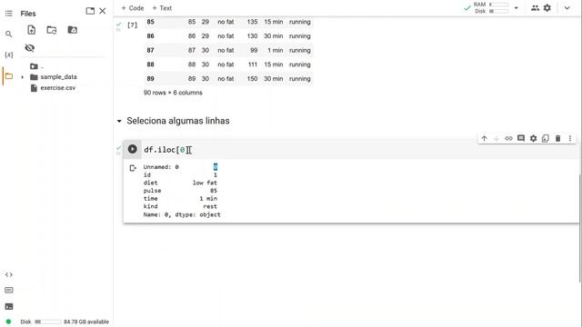 Selecionar linhas em um banco de dados (iloc) no Python - Pandas смотреть онлайн