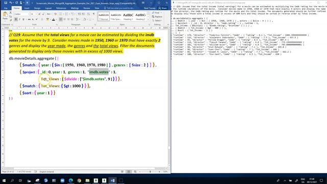 MongoDB movieDetails Aggregation Framework 08 Calculations $multiply $divide $subtract $add смотреть онлайн