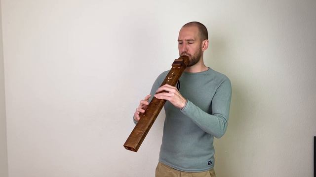 AMA Bass Drone Flute - key of D / Bass Double Flute low D смотреть онлайн