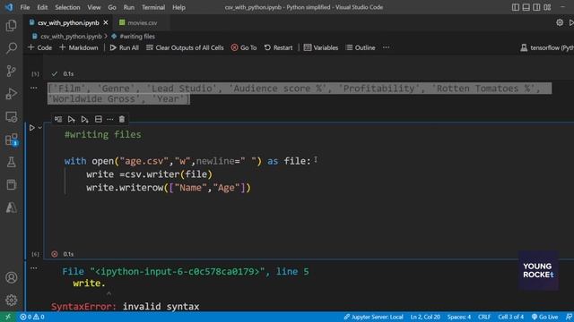 2023 Python Beginner Tutorial #59 Working with CSV Files in Python смотреть онлайн