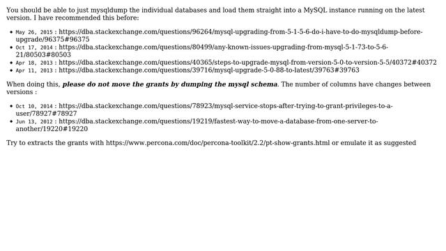 Databases: Copy mysql schemas to a new instance of a new version (2 Solutions!!) смотреть онлайн