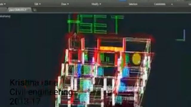 A model of institutional building on AutoCAD 3d by Krishna Rana, Civil HSET смотреть онлайн