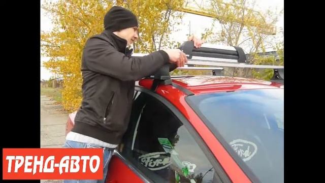 Установка креплений для лыж на крышу смотреть онлайн