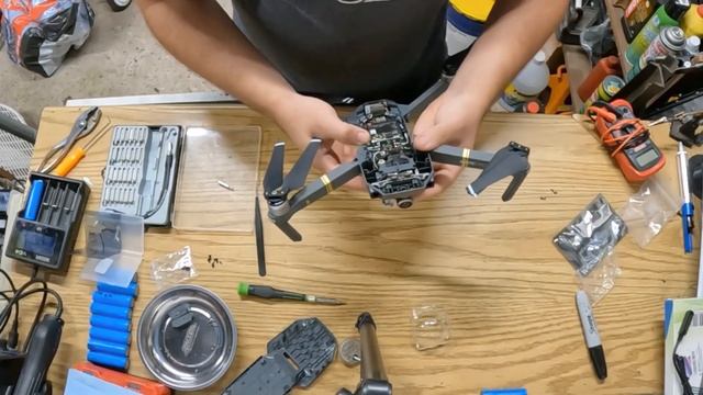 DJI Mavic Pro. Front vision sensor replacement/ partial disassembly. смотреть онлайн
