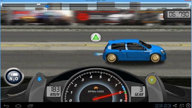 Drag Racing Renault Clio V6 Sport Level 3 Tune 16,752 1/2 Mile смотреть онлайн