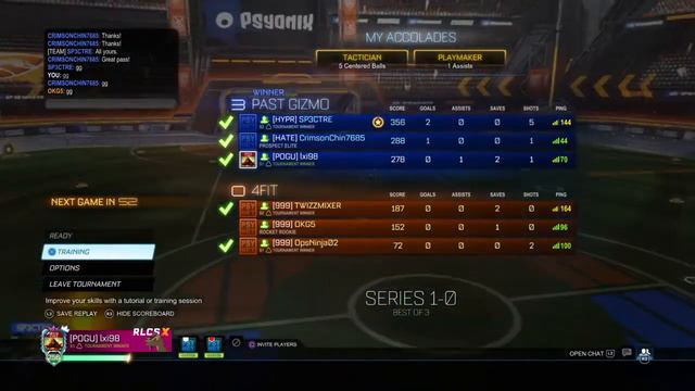 Rocket League® You Hate To See It, We Got Disconnected From Tournament :(