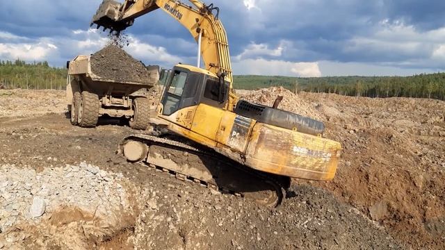 РАБОТА НА ЭКСКАВАТОРЕ