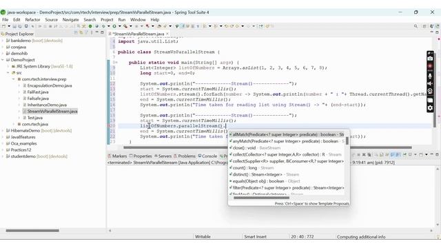 stream vs parallel stream in java смотреть онлайн