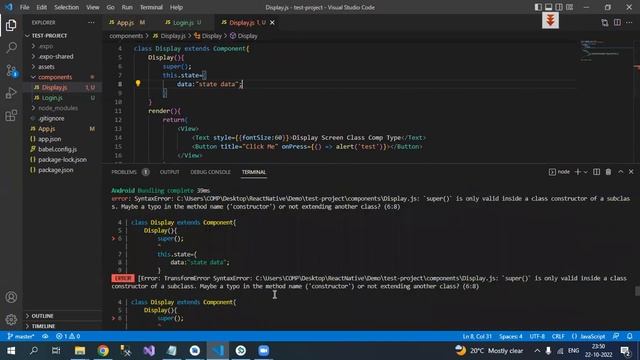 React Native Tutorial - 08 - State & UseState in React Native смотреть онлайн