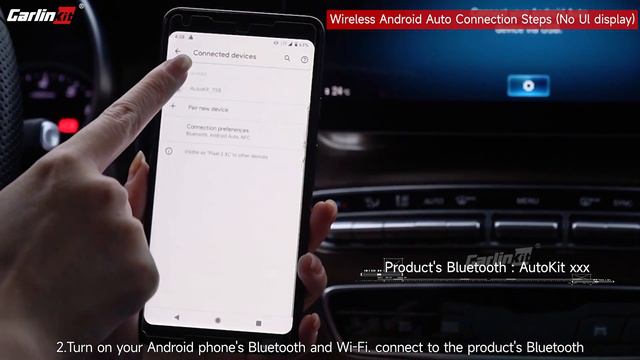 CarlinKit 5.0 | 2air adapter convert wired Android Auto into wireless-connection tutorial смотреть онлайн