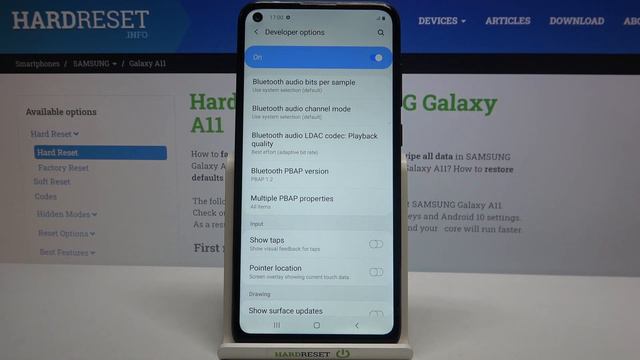How To Open Developer Options On SAMSUNG Galaxy A11 – Enter Developer Mode