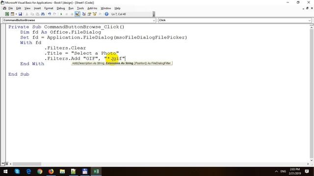 Load Photo with FileDialog in Excel VBA смотреть онлайн